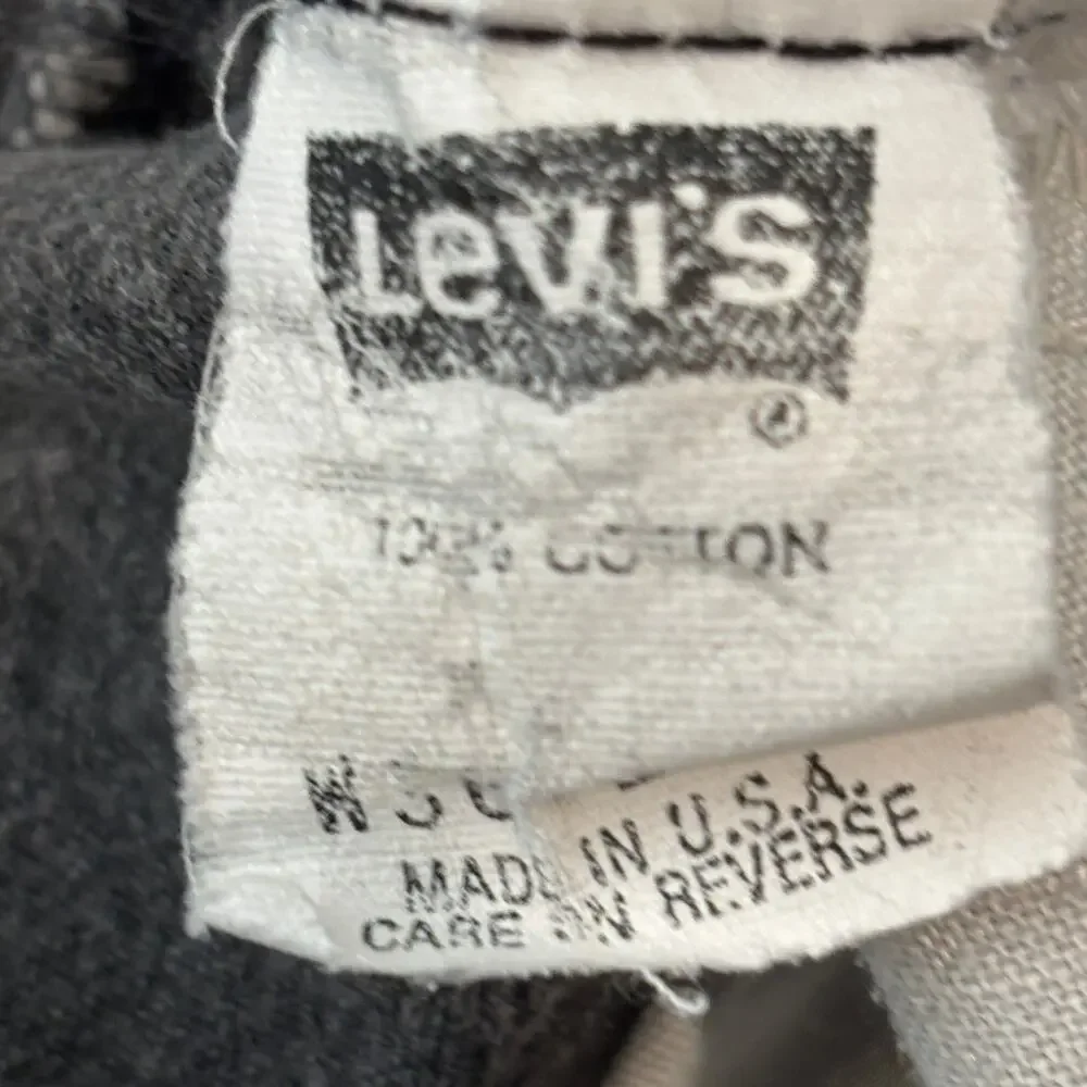 Vintage Levi's 550 Jeans 34x26 Relaxed Tapered Black Tab 1991 Fade USA Made